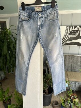 30 x 30 Touch & Go Jeans RARE Vintage Denim Ecuadorian Straight Leg Distressed